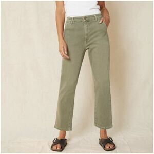 AMO Olive Green Easy Trouser Surplus - Utility Workwear Minimalist - 25